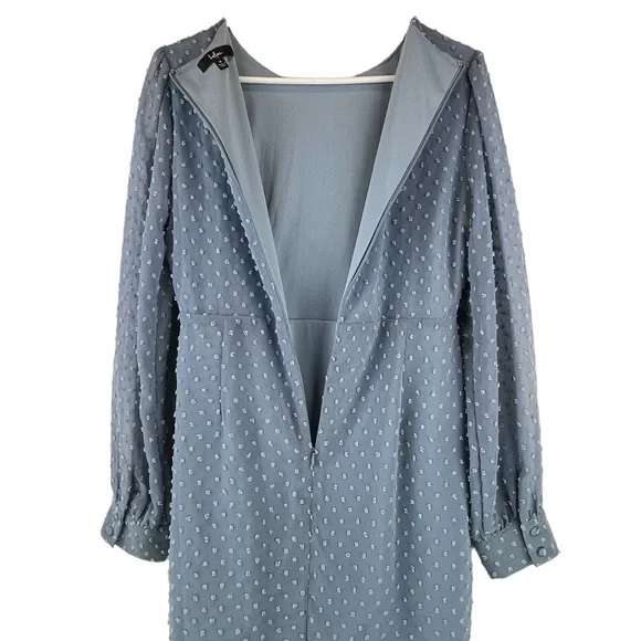 Lulu's Blue Polka Dot Mini Dress - Picture 10 of 16